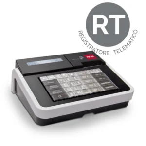 RCH WALLE MEC RT Registratore Telematico featuring a 30-key mechanical keyboard and backlit blue LCD.